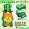 5 Pcs St Patricks Day Table Decorations Wooden Irish Signs St. Patrick's Table Centerpiece Gnomes